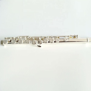 <span class=keywords><strong>Flauto</strong></span> argentato a 16/17 fori di alta qualità con fori chiusi strumenti musicali di scena - Product Image 3