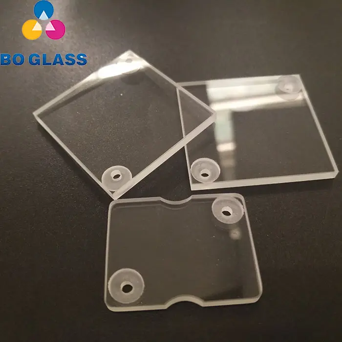 High Quality Stepped Hole Tempered Clear Low Iron Glass Price