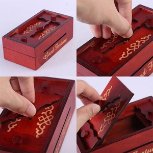 Scatola Puzzle in Legno <span class=keywords><strong>con</strong></span> Scomparto Segreto, Gioco di Logica Rompicapo, Giocattolo Educativo in Legno per <span class=keywords><strong>Bambini</strong></span> - Product Image 3
