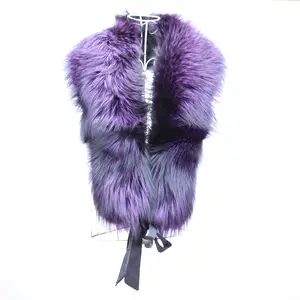 Fashion Custom design Handmade Real Fox Fur Collars For Garment