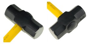 Martillos de Impacto con Mango de Fibra de Vidrio, Martillo de Mecánico Totalmente Pulido YO-15802 CN;JIA Acero <span class=keywords><strong>YAOU</strong></span> Amarillo y Negro 2LB - Product Image 6