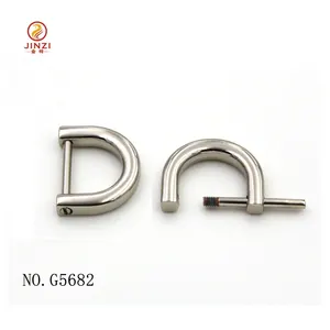 Factory bag making accessories metal screw d ring for leather goods