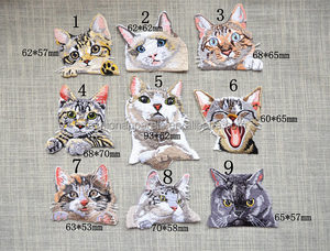 Parches bordados de gatos lindos de Venta caliente, parches de hierro de animales de moda - Product Image 3