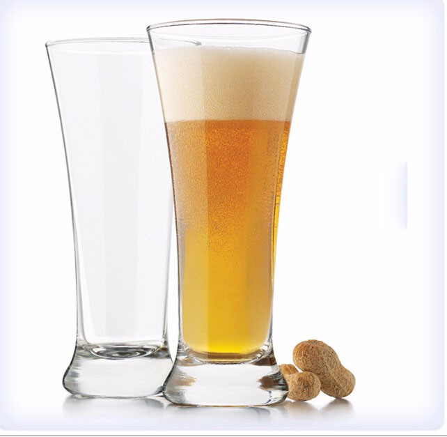 Transparent Tall Beer Glass Pilsner Glasses Drinking Cup Provide OEM/ODM Glass Cup