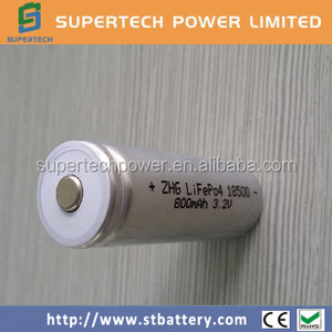 Ifr18500 800 mah 3.2v lifepo4 akku batetry mit cap-top - Product Image 1