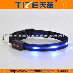 nouveaux produits de chien de LED collier de chien flshing TZ-PET6100 colliers de chiens en Chine