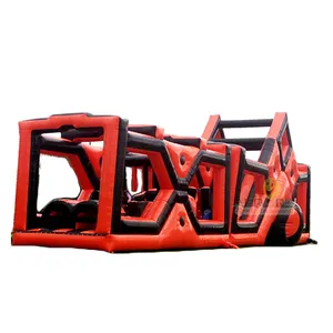 Color Matching Inflatable Obstacle Course For Sports Competition