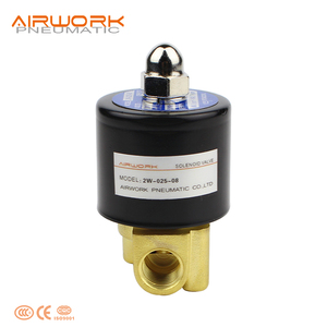 La serie 2W 2w 025 06 2w025-08 diafragma neumáticas latón válvula de solenoide normal cerca para agua - Product Image 4