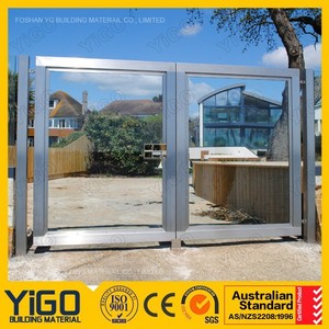 thiết kế cổng sắt giá nhà máy thép không gỉ chất lượng cửa từ xa ngoài trời thép không gỉ có thể thu vào điện trượt cửa khẩu - Product Image 4