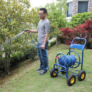 גן מים חסון עגלת לעמוד 100M מים Yardwork Hasel סליל צינור השקיה מערכת - Product Image 5