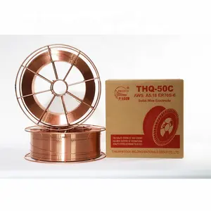 THQ-50C AWS A.5.18 ER70S-6 mig copper coated CO2 welding wire tianjin bridge