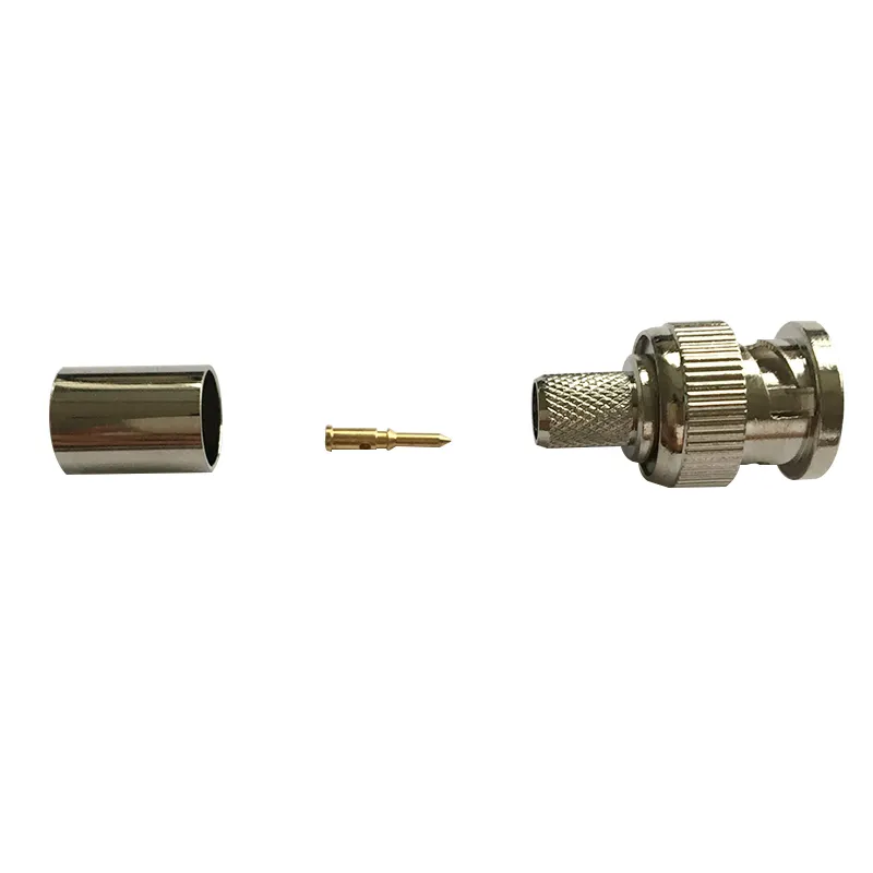 BNC macho de crimpado de RG6 conector