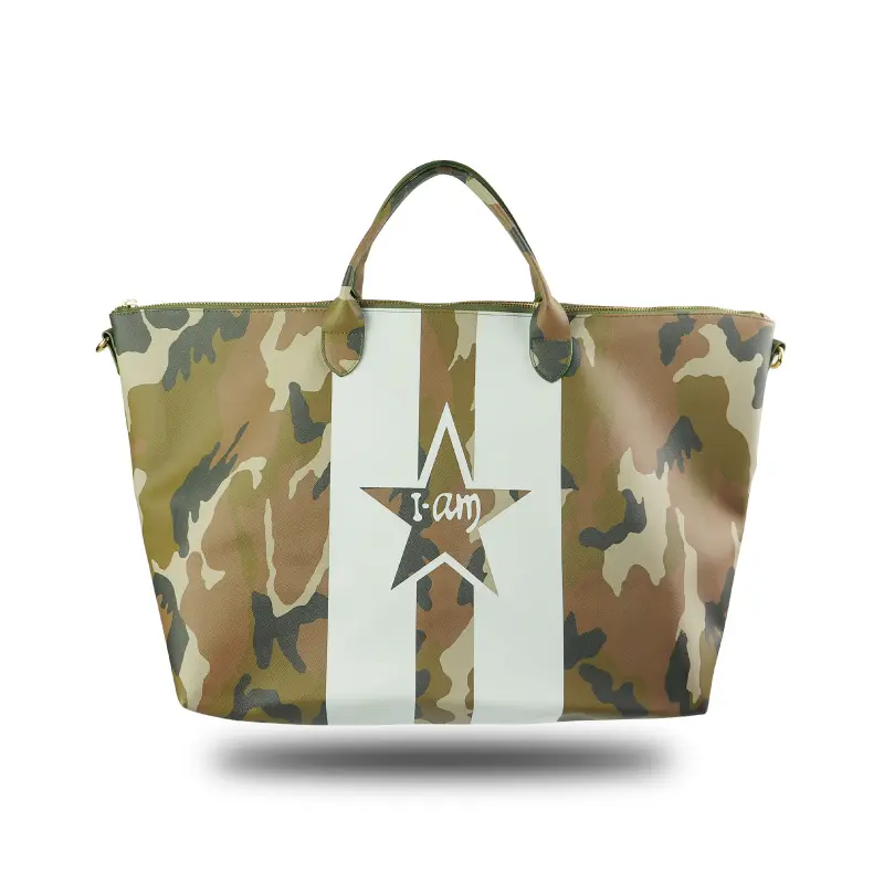 Ebay sıcak satış moda logosu özel baskı bayanlar pu deri alışveriş el çantası