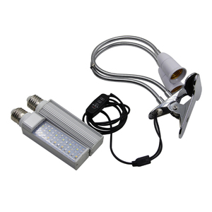 Nueva Lámpara de Cultivo de Plantas de Doble Cabezal y Triple Cabezal, E27, LED Multicolor, Espectro Completo, Bombilla <span class=keywords><strong>PL</strong></span> de 7W, Lámpara de Clip USB - Product Image 5