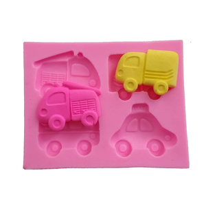 Molde de silicona para <span class=keywords><strong>Fondant</strong></span> en forma de coches, herramientas de decoración de pasteles, gran oferta - Product Image 2