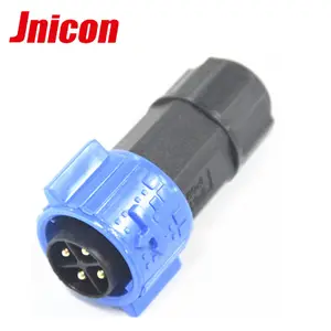 Jnicon m19 4 סיכות אלקטרוני הרכבה סוג ip67 עמיד למים מחבר