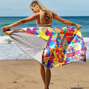 Toalla <span class=keywords><strong>de</strong></span> Playa <span class=keywords><strong>de</strong></span> Microfibra con Diseño <span class=keywords><strong>de</strong></span> Mandala Indio Personalizado, Entrega por DHL, Tela <span class=keywords><strong>de</strong></span> Rayón Turca Comprimida y Desechable - Product Image 5