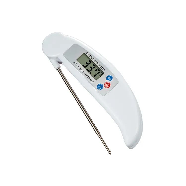 Digital Foldable Probe Cooking Kitchen Food Meat Temperature Thermometer For Hot Water