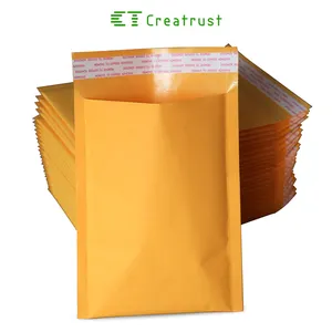 6个 “x10” 牛皮纸气泡邮递员自动密封加垫信封牛皮纸 & 气泡衬里，牛皮纸气泡气泡信封客户的标志