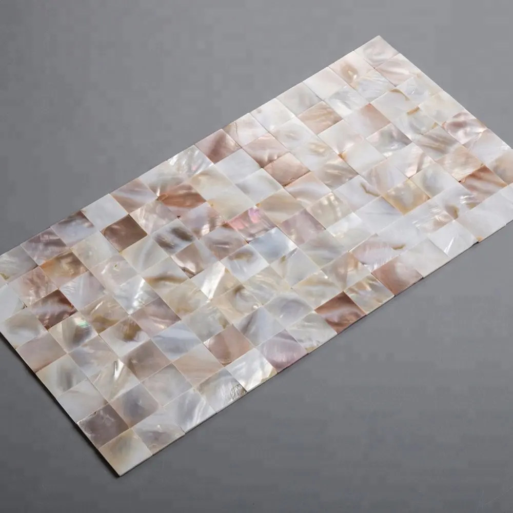 Soulscrafts Square Wall Tile Natural MotherのPearl Shell Mosaic