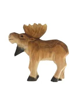 decorative handicrafts flat animal wooden ornament