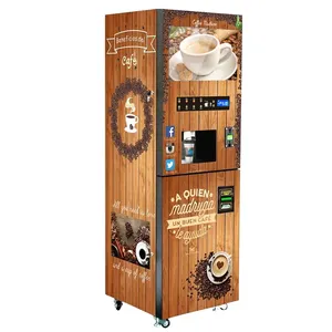 coin-mech vending machine liquid dispenser vending coffee machine hot and cold drinks with LCD