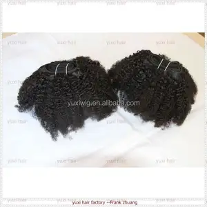 7a ग्रेड उलझन मुक्त सबसे अच्छा बिक्री मलेशियाई एफ्रो गांठदार मानव बाल बुनाई, एफ्रो गांठदार घुंघराले ब्रेडिंग बाल