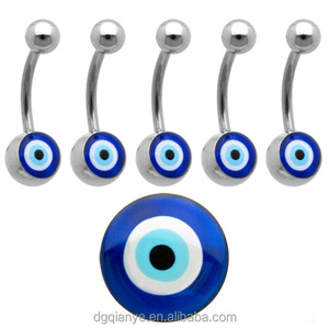 Thép Không Gỉ Rốn Belly Bar Mắt Logo Bụng Nhẫn - Product Image 1