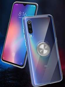 Per Xiaomi mi 9 Caso <span class=keywords><strong>Trasparente</strong></span> Anello di Metallo Supporto Per Auto Magnetico Fundas Copertura Per xiaomi mi9 Semplice cassa Del Telefono - Product Image 5