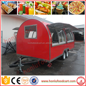 Fácil de operar <span class=keywords><strong>en</strong></span> movimiento cocina cesta grande espacio de camiones de comida remolque móvil de alimentos - Product Image 3