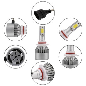 Đèn Pha Ô Tô LED 12V 24V Đèn Pha COB H4 H7 H3 H11 HB4 Bóng Đèn Đầu 50W 8000LM Đèn Xe Hơi LED H1 6000K 6500K <span class=keywords><strong>C6</strong></span> - Product Image 3