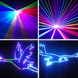 Lumière de scène laser d'animation RGB couleur pleine 2W avec contrôle DMX, indice de protection IP33 - Product Image 5