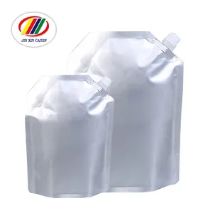 Chinese factory direct sale aluminum foil plastic beverage packaging bag standing, with resealable spray bag