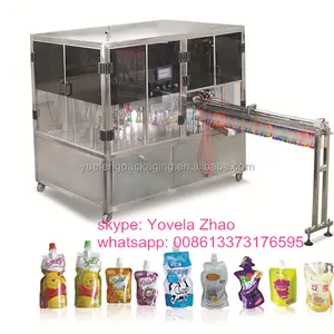 Juice standing bag filling and capping machine