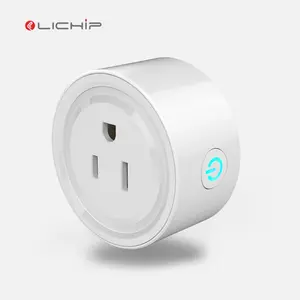 LICHIP L522 Home Power API Großhandel Wi-Fi USA EU UK 220V 110V-250V Buchse Tuya Mini Alexa Wifi Smart Plug