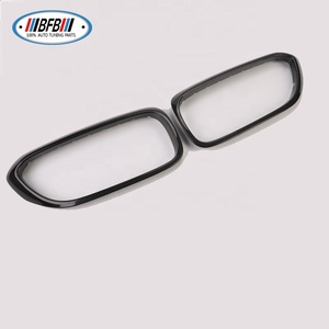 Couvercle de cadre de calandre avant en fibre de carbone véritable pour BMW Série 5 G30 2017up Couvercle de calandre en ABS - Product Image 3