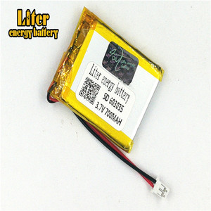 Plug 2.0-2 P 3.7 V 603035 700 mah lipo battery Rechargeable solar li ion polymer lithium battery with PCM - Product Image 1