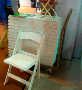 HE-087,Resin or Wood Gladiator <strong>Chair</strong> Wimbledon <strong>Chair</strong> Wood <strong>Folding</strong> Wedding <strong>Chair</strong> With Seat Pad - Product Image 5