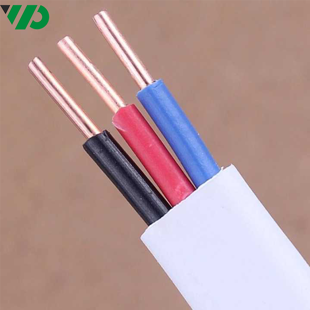Black White 4 Sq mm Copper Core Pvc Insulated Flexible BVVB Wire
