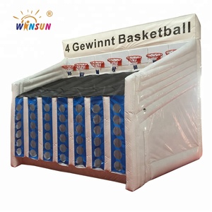Juego de Baloncesto Inflable Comercial de PVC WINSUN, Juego de Tiro de Baloncesto Inflable Conecta 4 - Product Image 4