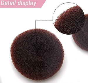 Anillo <span class=keywords><strong>para</strong></span> Moño de Pelo Personalizado de Fábrica, <span class=keywords><strong>Donut</strong></span> de Pelo de Nailon - Product Image 5