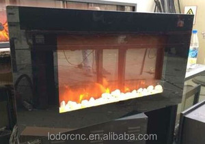 Calentador de chimenea eléctrico de montaje en pared pequeño de 33 pulgadas duradero 800x140x450mm para hoteles y uso doméstico en inglés - Product Image 2
