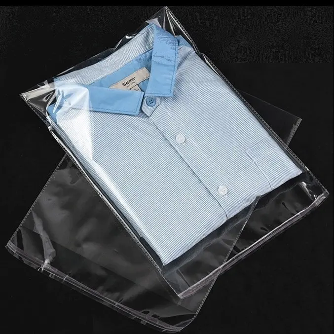 ذاتية اللصق التعبئة حقيبة بلاستيكية للملابس ، واضح ختم كيس بولي ، عالية الجودة ذاتية اللصق التعبئة حقيبة بلاستيكية
