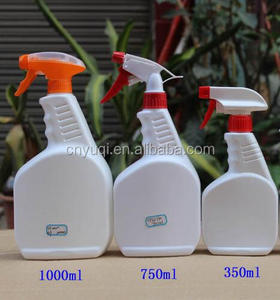 16oz 500ml 32oz 1000ml HDPE trắng bao bì nhựa Spray Chai cho chất tẩy rửa chất lỏng kích hoạt phun - Product Image 1