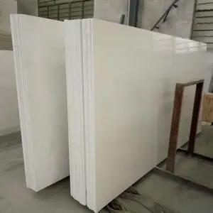 Surface Polished Artificial Stone Pure White Quartz Slab