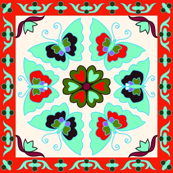 Bufanda de sarga de algodón turca con diseño de mariposa de impresión personalizada más vendida para adultos para la temporada de primavera