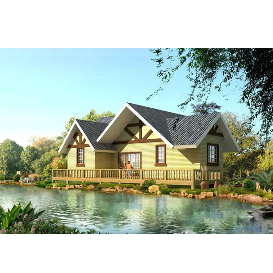 2020 Fresh design High quality log home prefabricated wooden house prefab tiny house kit for promotion Environment Friendly