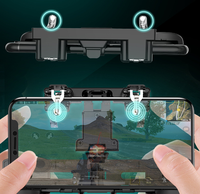 Manette de jeu mobile PUBG avec poignée ergonomique noire - Joystick mobile pour jeux mobiles