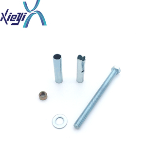 Ancla <span class=keywords><strong>de</strong></span> manga chapada en zinc blanco, cabeza redonda, perno <span class=keywords><strong>de</strong></span> <span class=keywords><strong>anclaje</strong></span> <span class=keywords><strong>de</strong></span> hormigón, medición imperial certificada ISO - Product Image 5