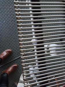 Kustom Besi Tahan Karat Kawat Lurus Sabuk Konveyor Jala untuk Industri Makanan - Product Image 5